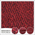 China personalizado de alta qualidade tecido chenille vermelho bonito para o vestido